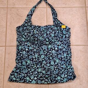 New Women's Lands End Tankini Swim Suit Top, Size 12